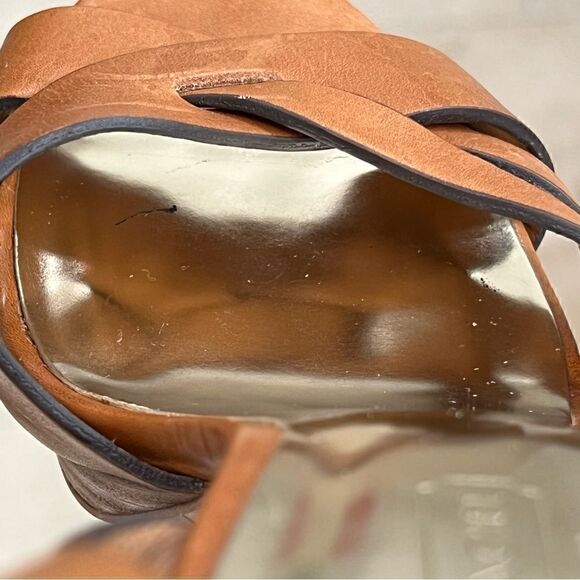 Coach Dani Veg Leather Strappy Heels Women's Size 7 - Picture 9 of 16